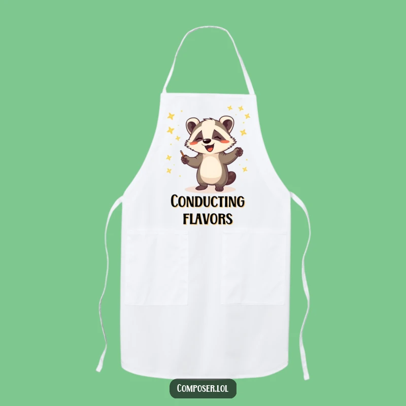 Funny Badger Firefly Conductor Apron: Kitchen Maestro Chef Gift