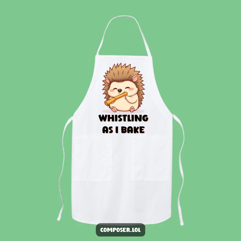 Funny Hedgehog Chef Apron: Conduct Your Kitchen with Giggles