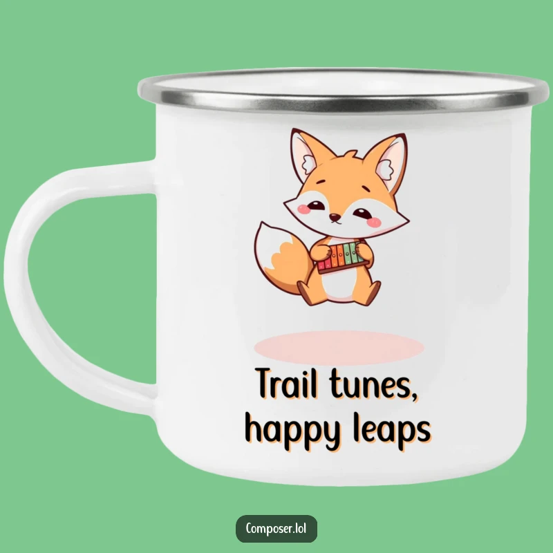Funny Fox Campfire Mug: Sip to the Beat Outdoors