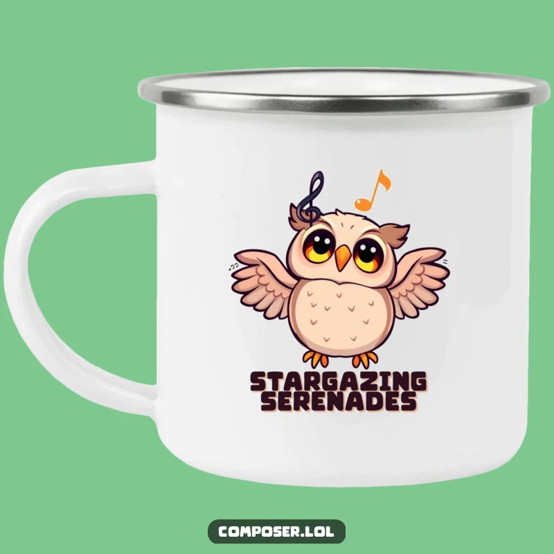 Funny Owl Musician Camping Mug - Inspired Adventures