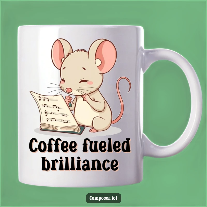 Funny Mouse Composer Mug: A Thoughtful Gift for Curious Music Aficionados