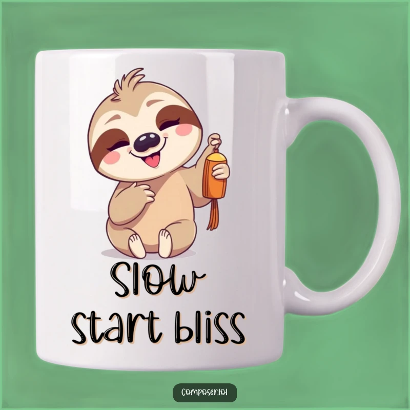 Funny Sloth Chime Mug - Relaxed Musician's Funny Gift