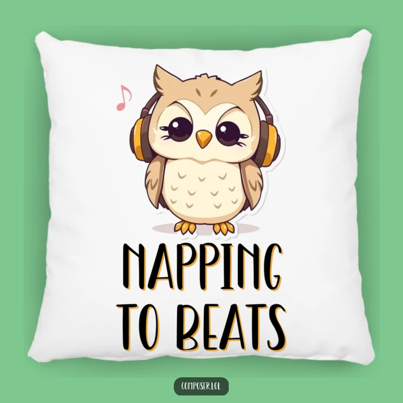 Funny Curious Owl Music Pillow: Cozy Up with Musical Comfort