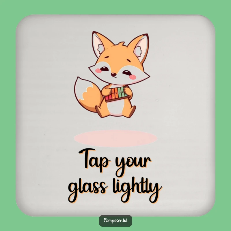 Funny Fox Xylophone Coaster: Protect Surfaces with Musical Bounce