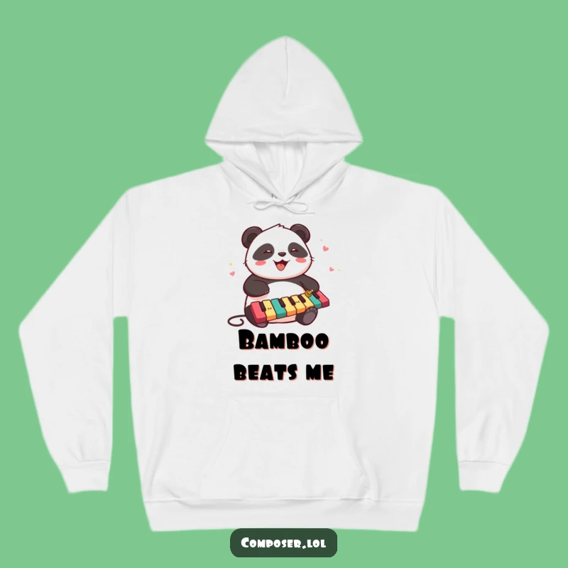 Funny Panda Xylophone Hoodie - Cozy Up With Musical Vibes