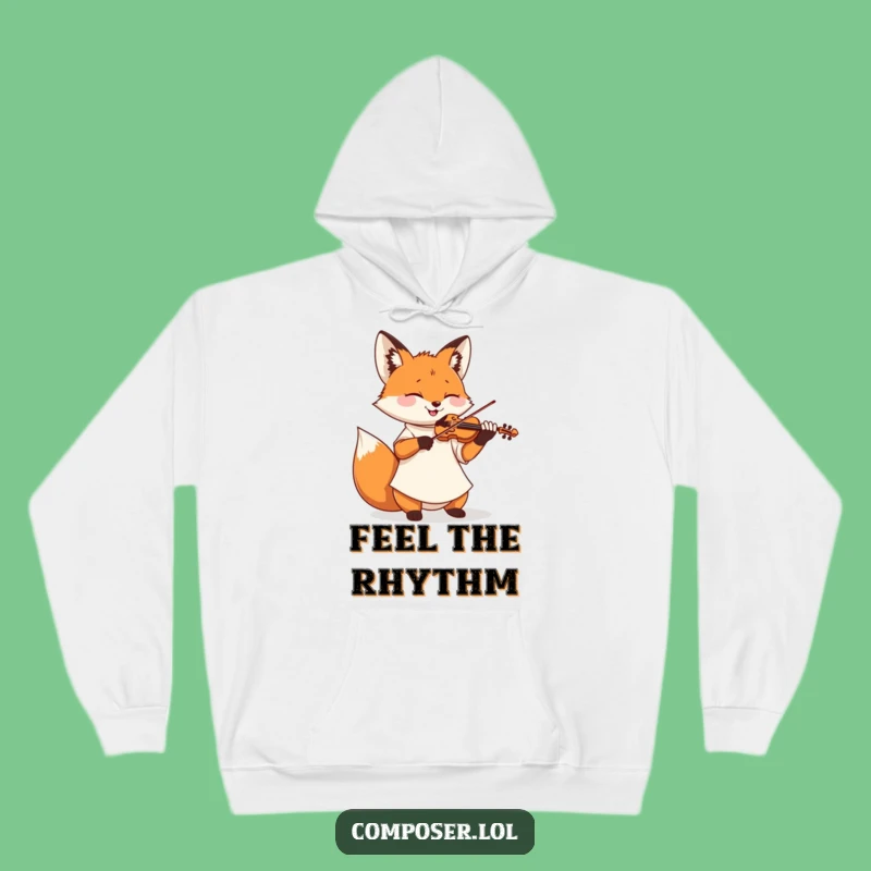 Funny Fox Violinist Hoodie: Cozy Up with a Maestro's Musical Charm