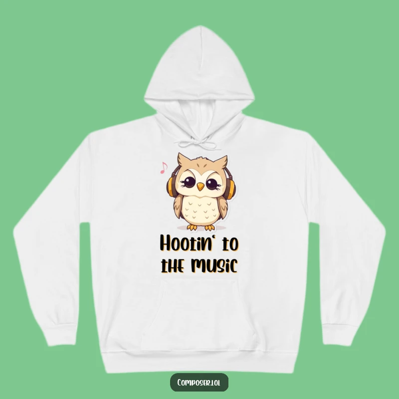 Funny Curious Owl Music Hoodie: Cozy Up with Your Favorite Tunes