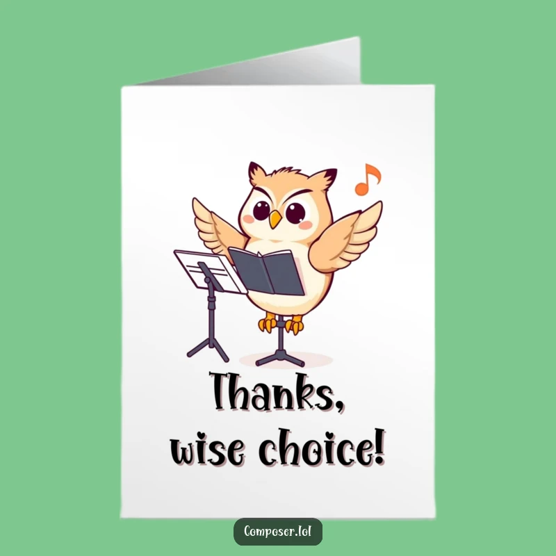 Free Printable Owl Thank You Card: Express Gratitude with a Funny Downloadable Gift!