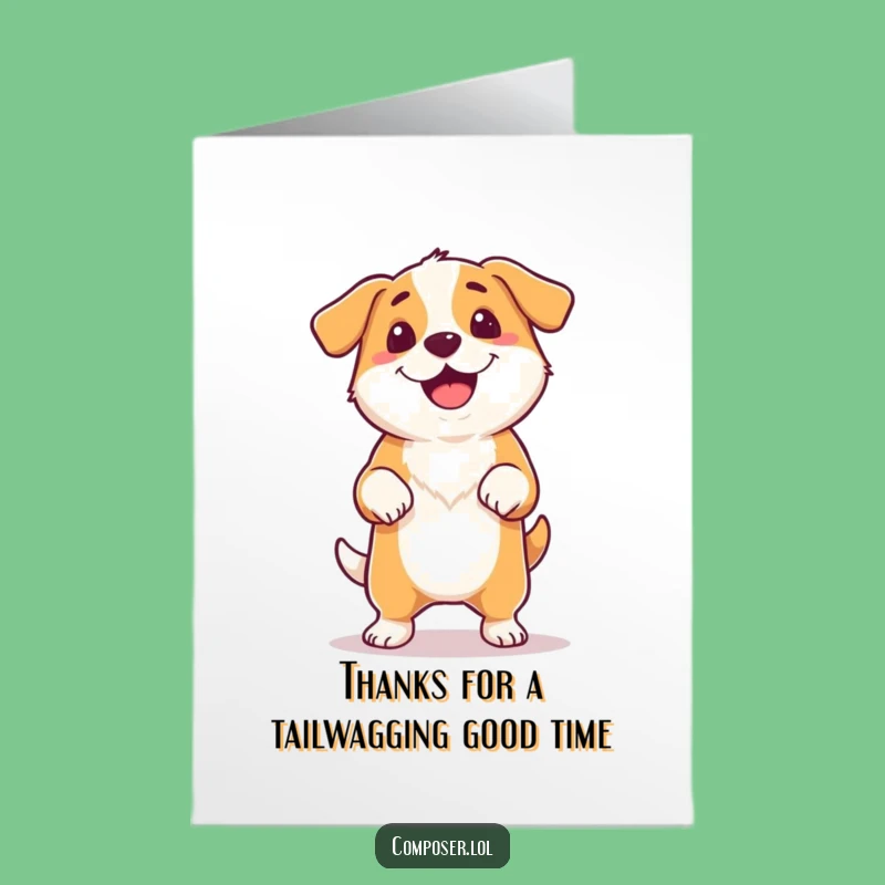 Free Printable Thank You Card: Dog's Musical Thanks, Perfect Downloadable Gift