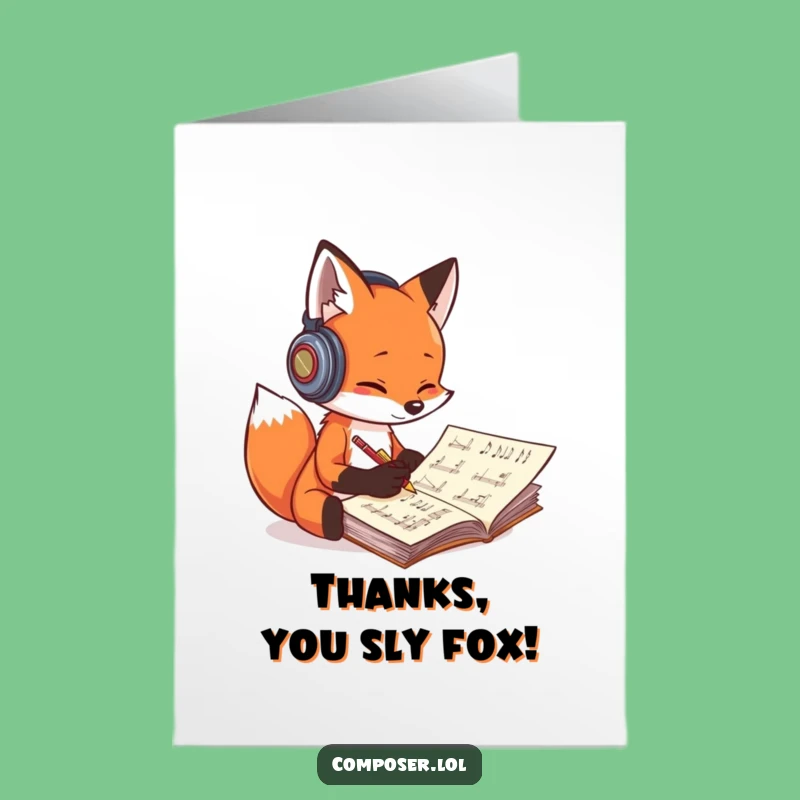 Free Printable Fox Thank You Card: A Creative Downloadable Gift to Say Thanks!