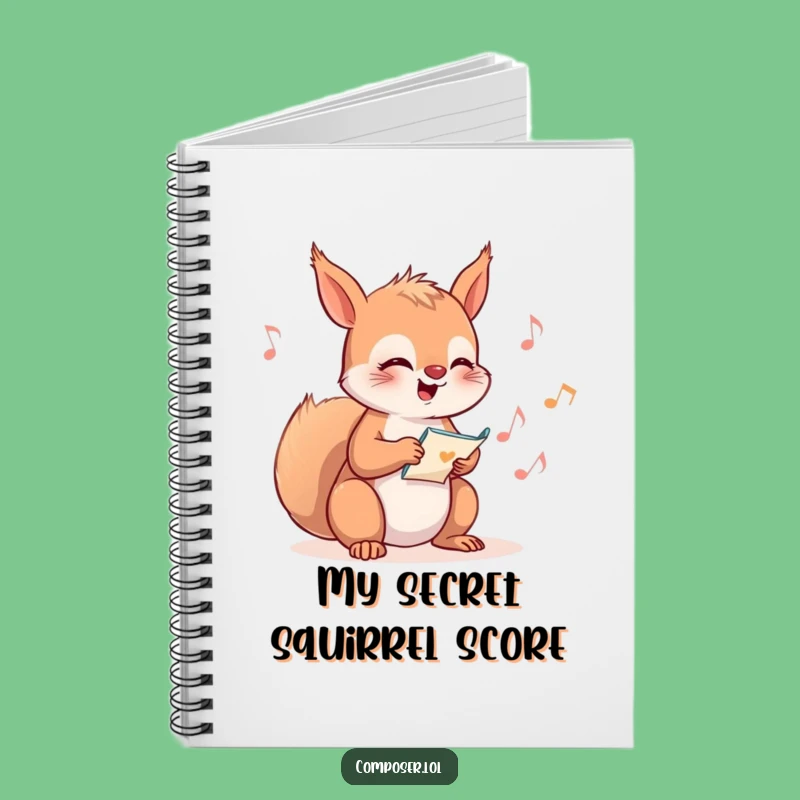 Funny Squirrel Composer Notebook: Jot Down Your Melodies and Thoughts