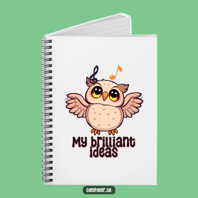 Funny Owl Composer Notebook - Write Your Inspired Thoughts