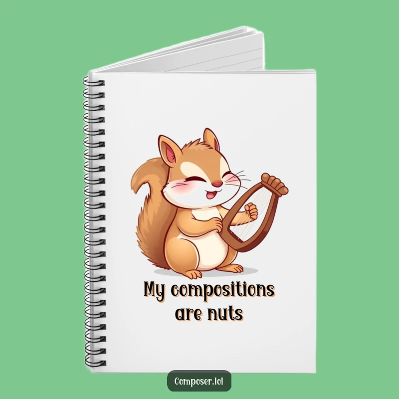 Funny Squirrel Composer Notebook: Witty Journal for Musical Ideas & Compositions