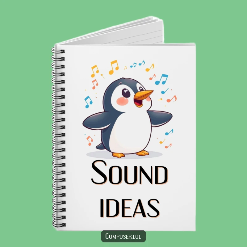 Funny Penguin Symphony Notebook: Jot Down Surprising Ideas