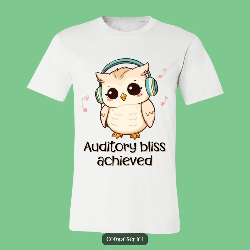 Funny Owl Headphone Headbanger T-Shirt: A Humorous Gift for Music Aficionados
