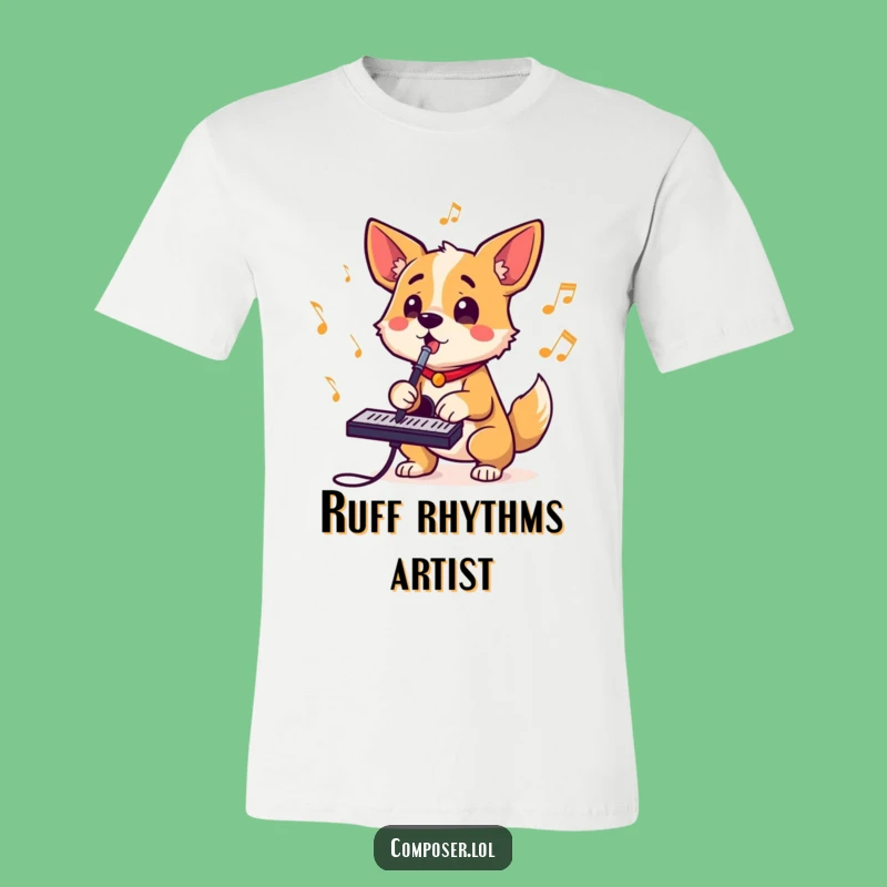 Funny Dog Composer Barking T-Shirt: Wear Your Musical Passion Loud and Proud