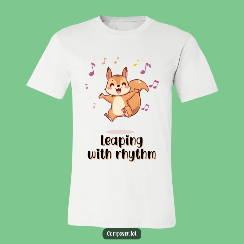 Funny Squirrel Music T-Shirt - Wear Your Joyful Melody
